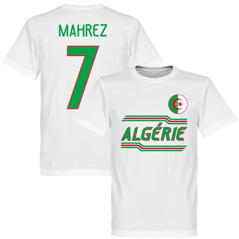 Alžírsko - Tričko - bílé, číslo 7, Riyad Mahrez