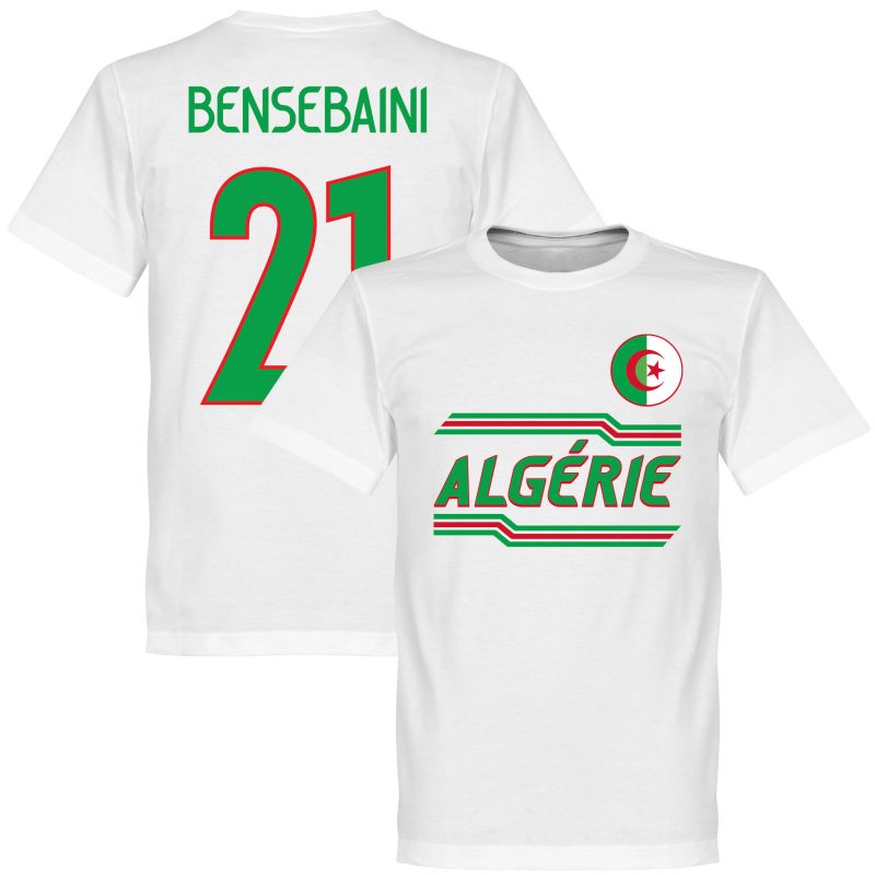Alžírsko - Tričko - bílé, číslo 21, Ramy Bensebaini