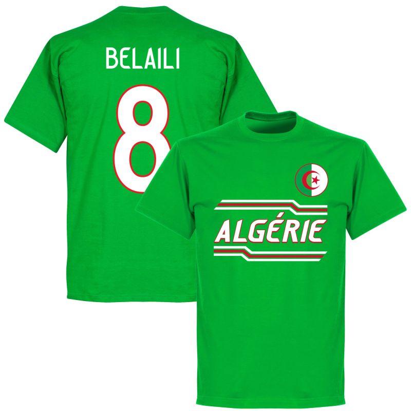 Alžírsko - Tričko - Youcef Belaïli, zelené, číslo 8