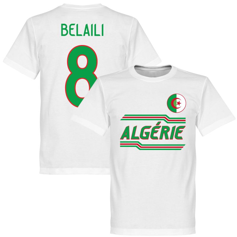 Alžírsko - Tričko - bílé, Youcef Belaïli, číslo 8