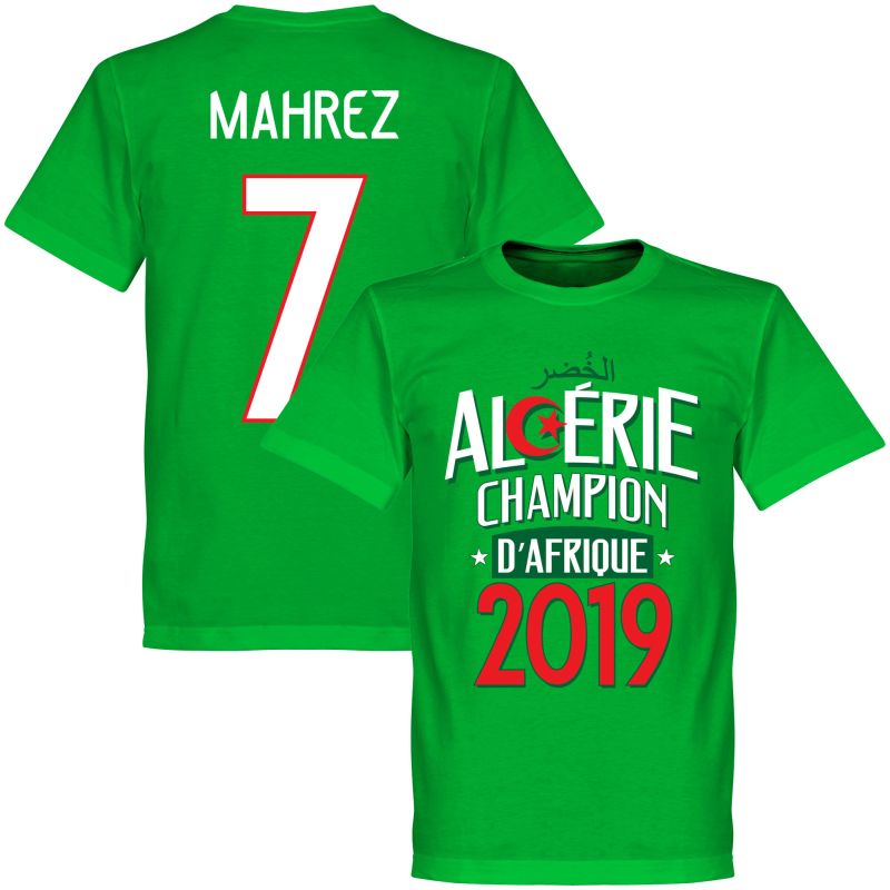 Alžírsko - Tričko - zelené, Africa Champions, číslo 7, Riyad Mahrez