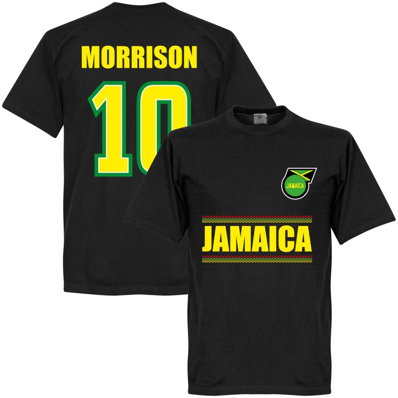 Jamajka - Tričko - číslo 10, černé, Ravel Morrison