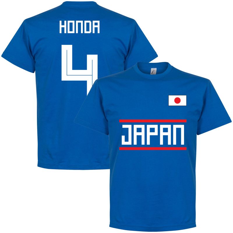 Japonsko - Tričko - Keisuke Honda, modré, číslo 4