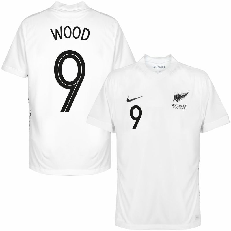 Nový Zéland - Dres fotbalový - bílý, fan potisk, dřevo, sezóna 2020/21, domácí, číslo 9