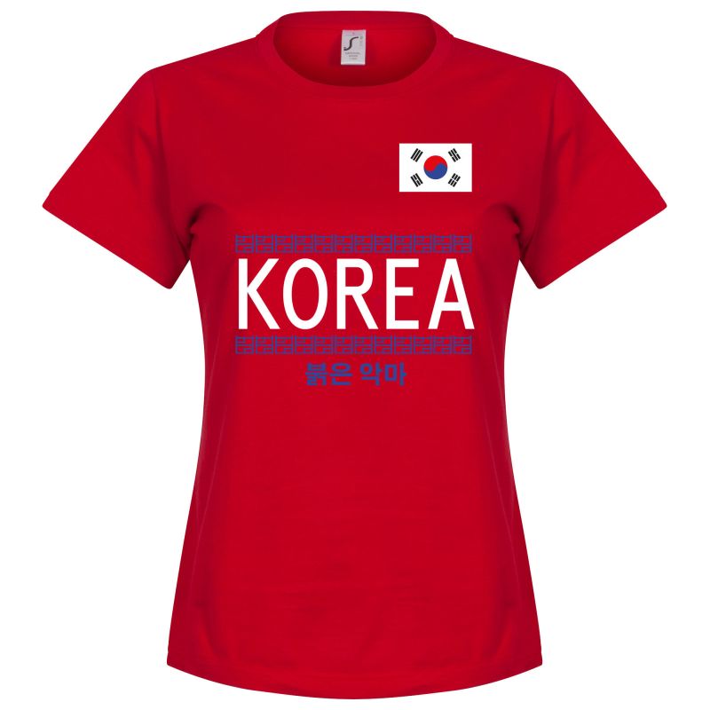 Jižní Korea - Tričko dámské - červené