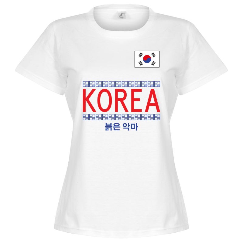 Jižní Korea - Tričko dámské - bílé