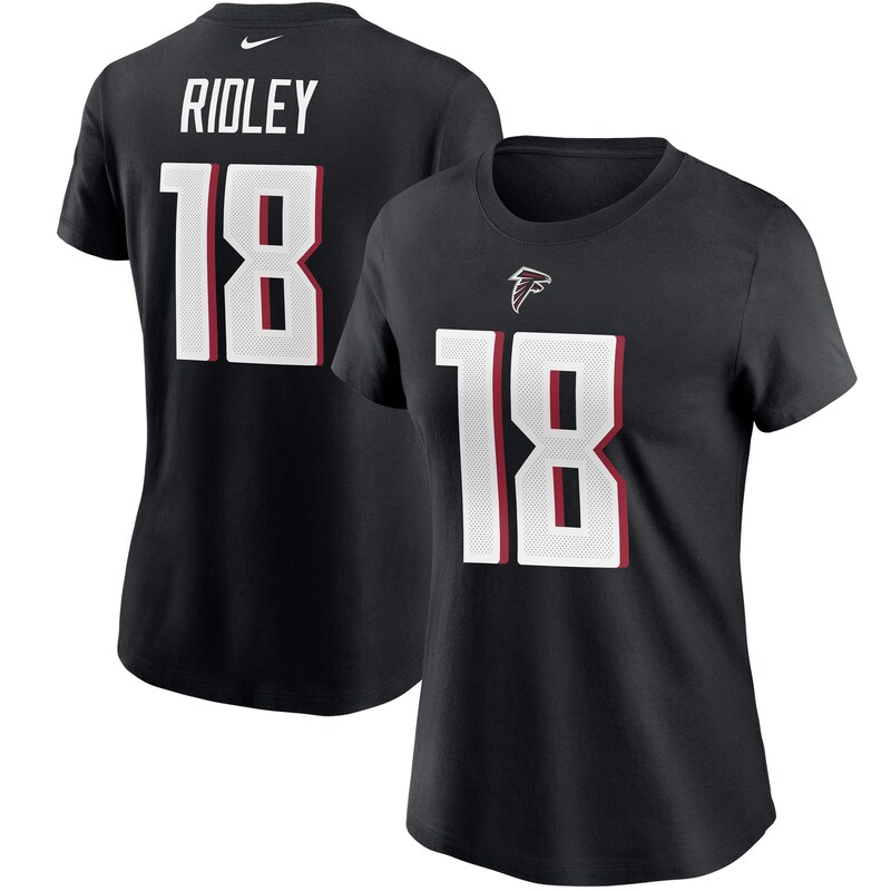 Atlanta Falcons - Tričko "Name & Number" dámské - černé, Calvin Ridley