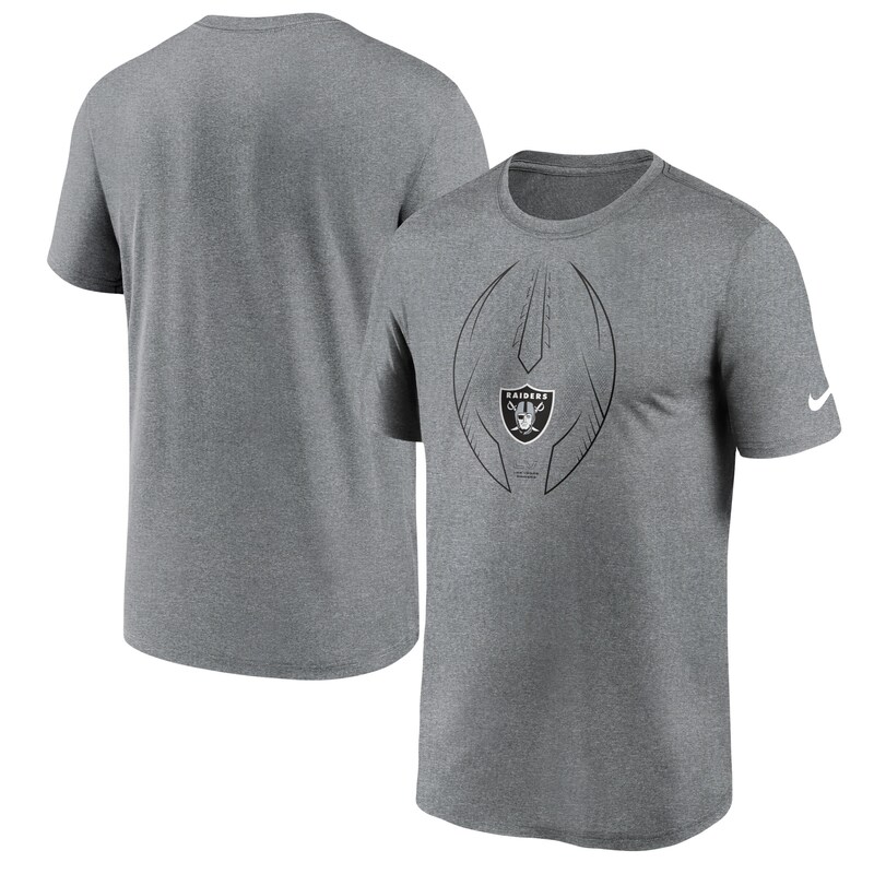 Las Vegas Raiders - Tričko "Legend Icon" - žíhané, tmavě šedé