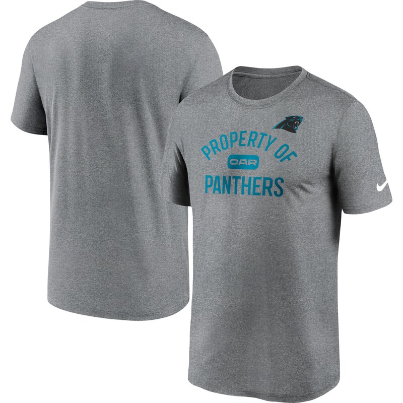 Carolina Panthers - Tričko "Legend Performance" - žíhané, tmavě šedé