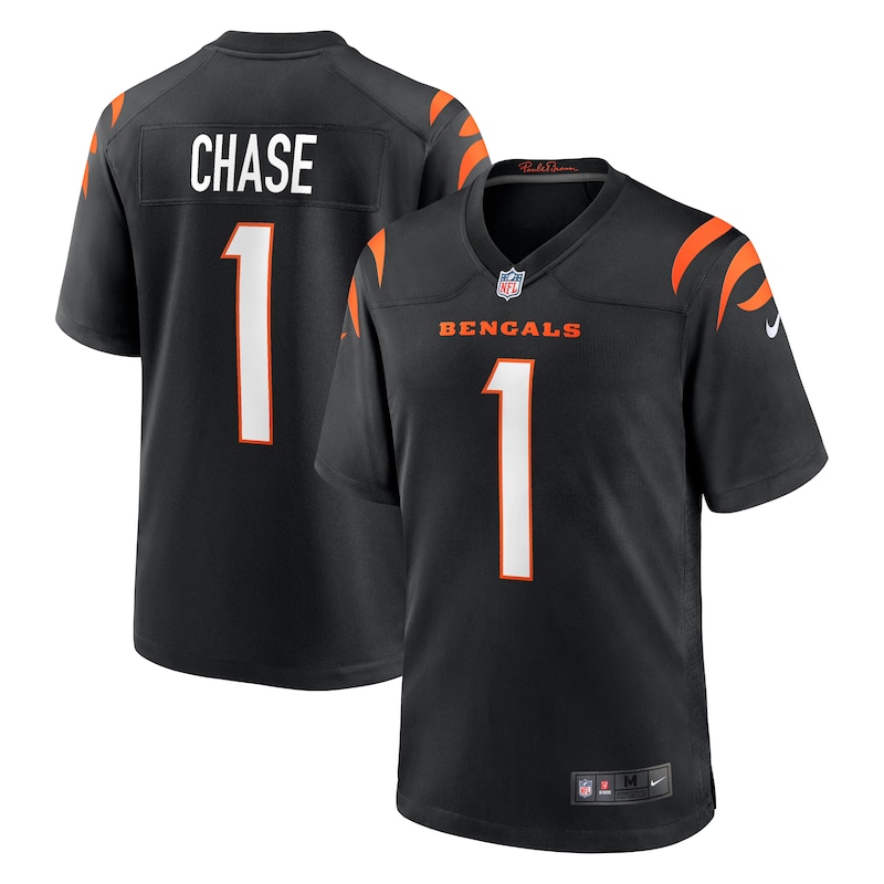 Cincinnati Bengals - Dres fotbalový - černý, 2021, výber v prvním kole draftu, Ja'Marr Chase