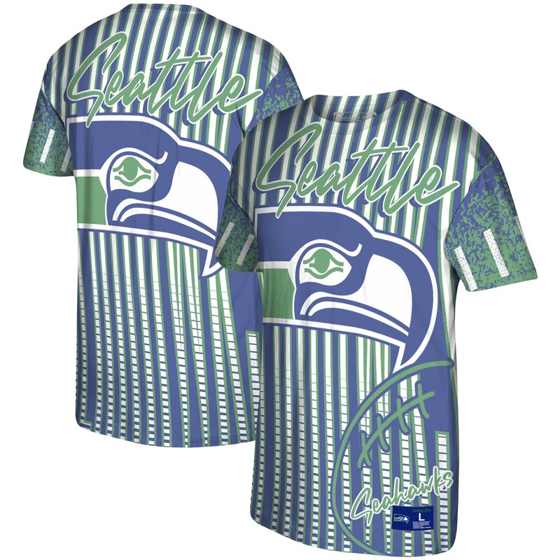Seattle Seahawks - Tričko "Jumbotron" - historické logo, tmavě modré