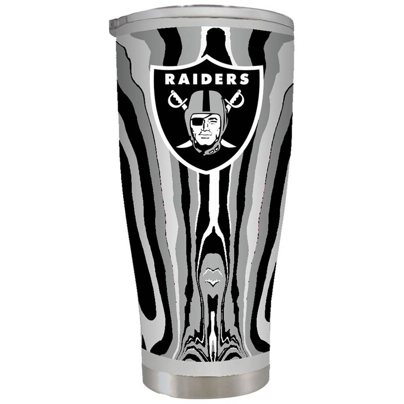Las Vegas Raiders - Pohárek (0,59 l) - šedý, tie dye, nerezový