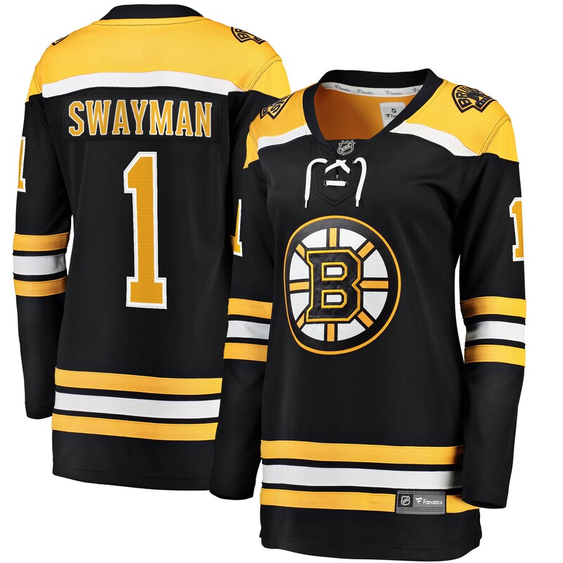 Boston Bruins - Dres hokejový "Breakaway" dámský - Jeremy Swayman, černý, domácí, sezóna 2017/18