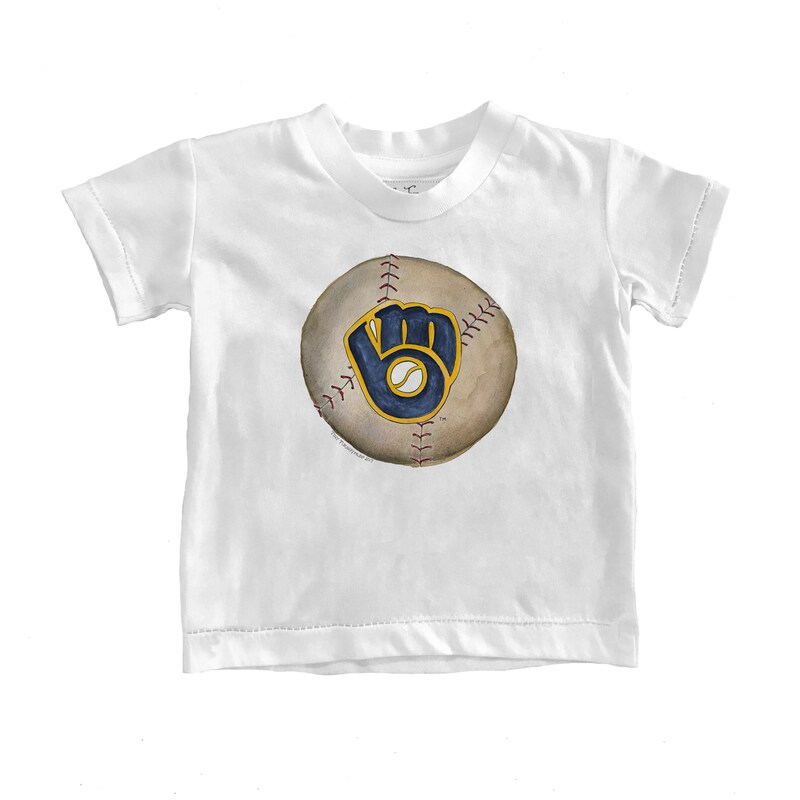 Milwaukee Brewers - Tričko "Stitched Baseball" dětské - bílé