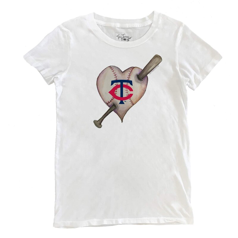 Minnesota Twins - Tričko "Heart Bat" dámské - bílé