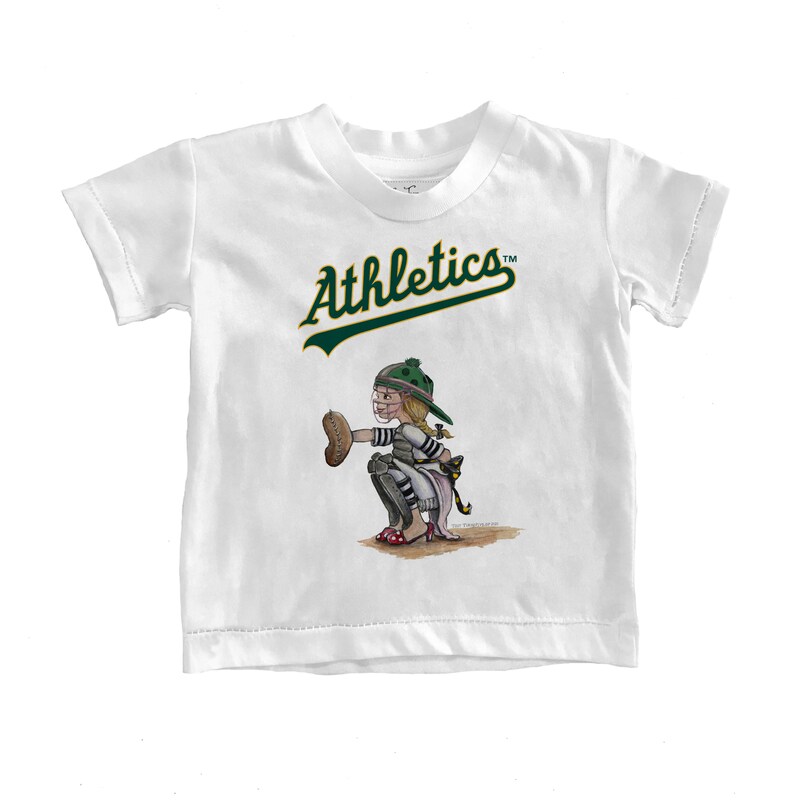 Oakland Athletics - Tričko "Kate the Catcher" pro nemluvňata - bílé
