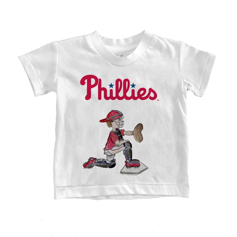 Philadelphia Phillies - Tričko "Caleb the Catcher" pro nemluvňata - bílé