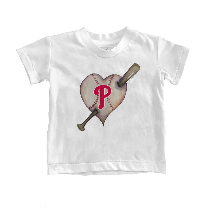 Philadelphia Phillies - Tričko "Heart Bat" pro batolata - bílé