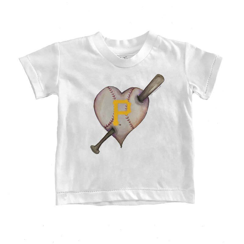 Pittsburgh Pirates - Tričko "Heart Bat" pro nemluvňata - bílé