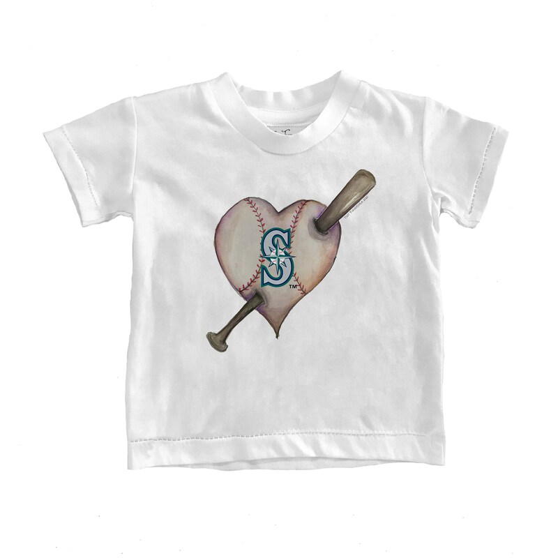 Seattle Mariners - Tričko "Heart Bat" pro nemluvňata - bílé