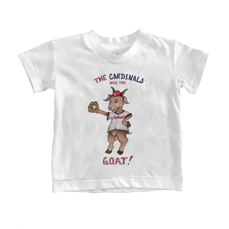 St. Louis Cardinals - Tričko "GOAT" dětské - bílé