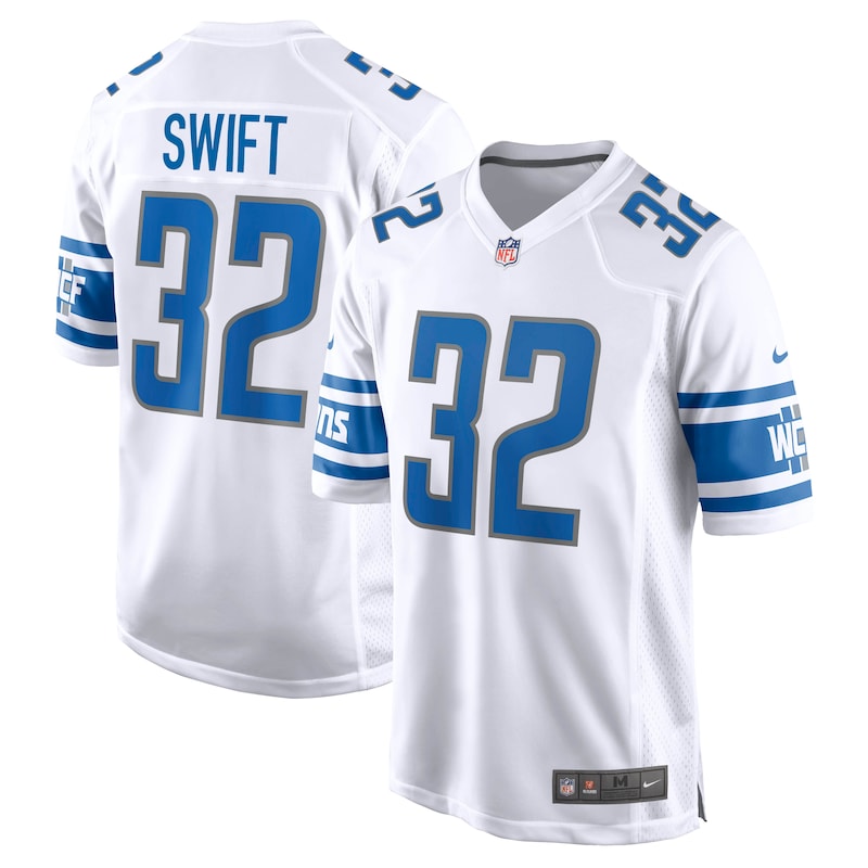 Detroit Lions - Dres fotbalový - bílý, D'Andre Swift