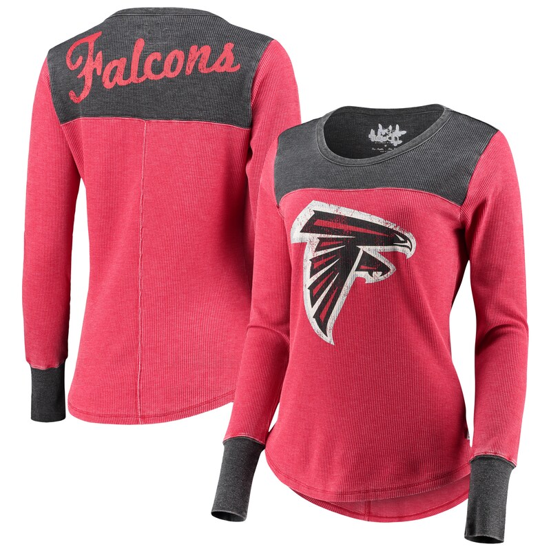 Atlanta Falcons - Tričko funkční "Blindside" dámské - tri-blend, červené, dlouhý rukáv