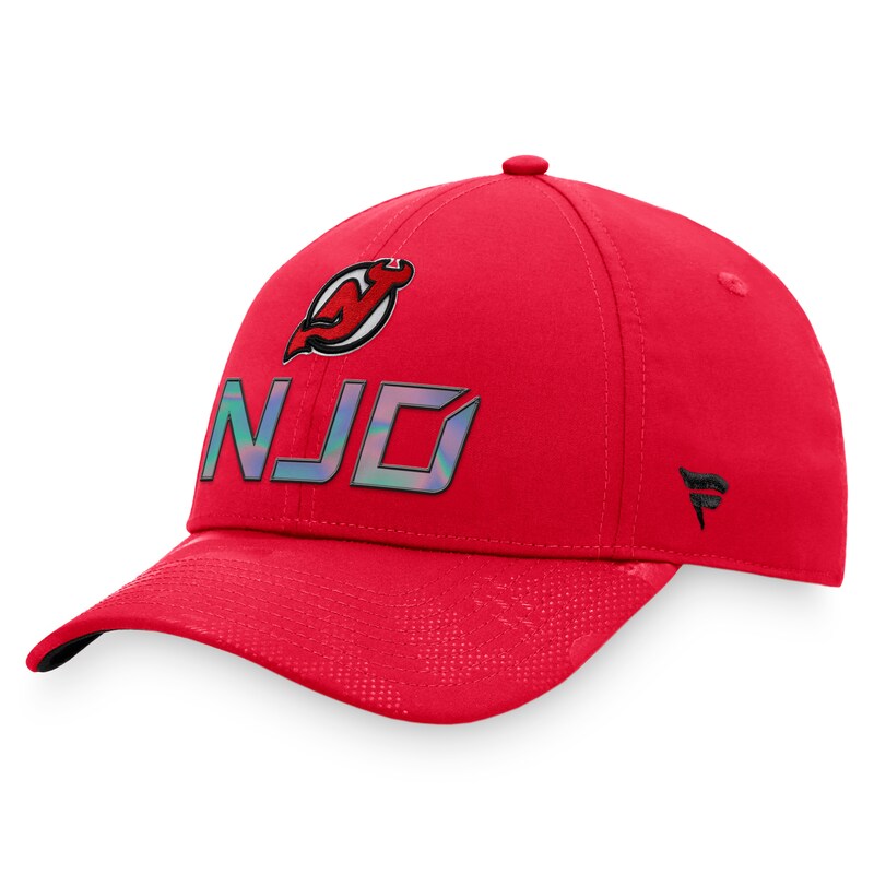New Jersey Devils - Kšiltovka "Pro" - ze šatny, červená, nastavitelná, autentická