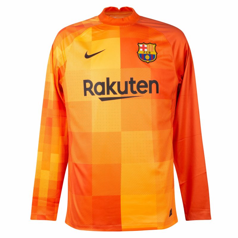 Barcelona - Dres fotbalový brankářský - sezóna 2021/22, oranžový, domácí