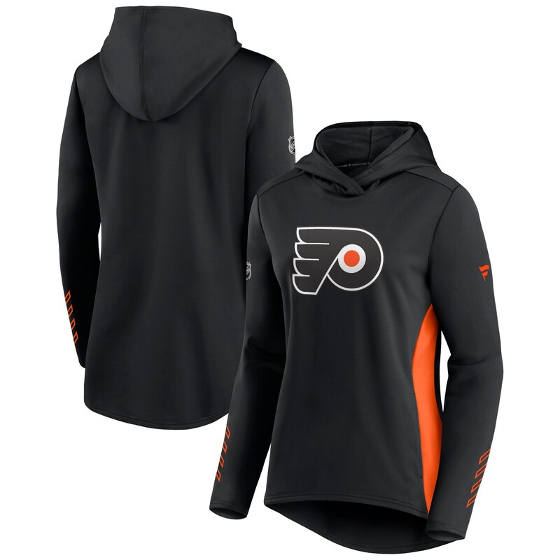 Philadelphia Flyers - Mikina s kapucí "Pro" dámská - černooranžová, ze šatny, autentická