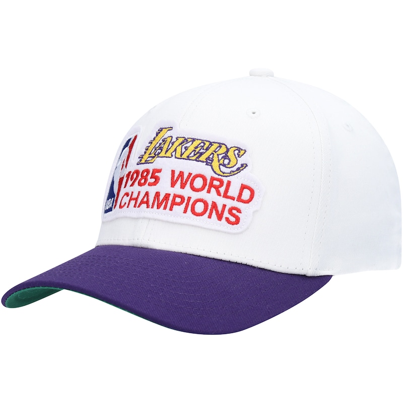 Los Angeles Lakers - Kšiltovka "World Champions" - 1985, bílofialová, snapback, Hardwood Classics