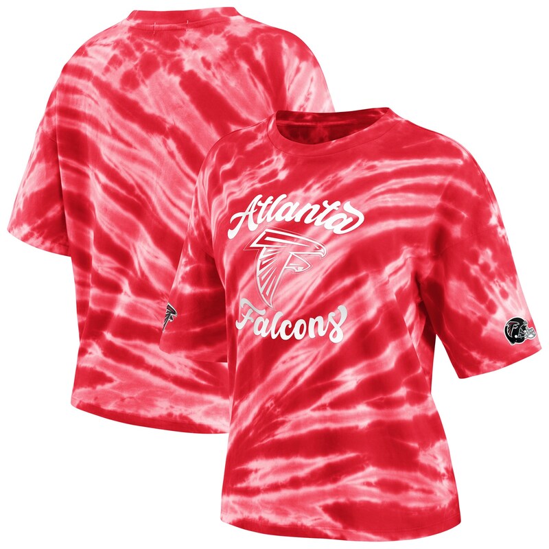 Atlanta Falcons - Tričko dámské - červené, tie dye