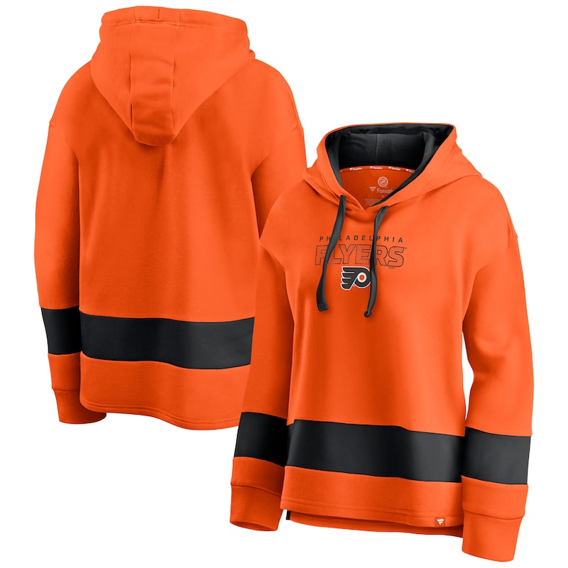 Philadelphia Flyers - Mikina s kapucí "Colors of Pride Colorblock" dámská - oranžová