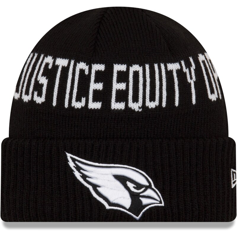 Arizona Cardinals - Čepice zimní "Social Justice" - černá, lemovaná