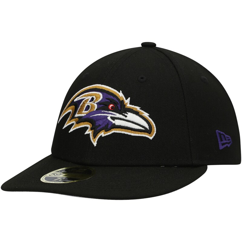 Baltimore Ravens - Kšiltovka 59FIFTY pevná "Omaha" - nižší profil, černá