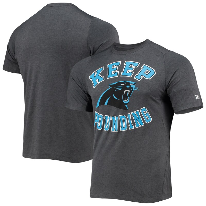 Carolina Panthers - Tričko "Keep Pounding" - tmavě šedé