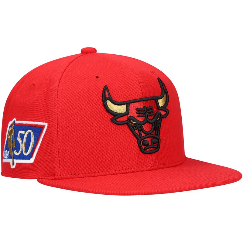 Chicago Bulls - Kšiltovka - snapback, červená, 50. výročí