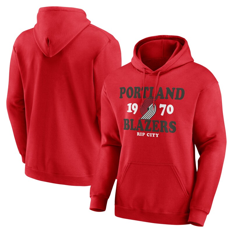 Portland Trail Blazers - Mikina s kapucí "Fierce Competitor" - červená