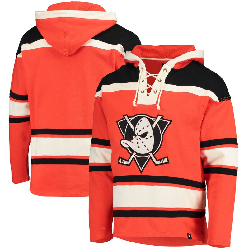 Anaheim Ducks - Mikina s kapucí "Superior Lacer" - oranžová