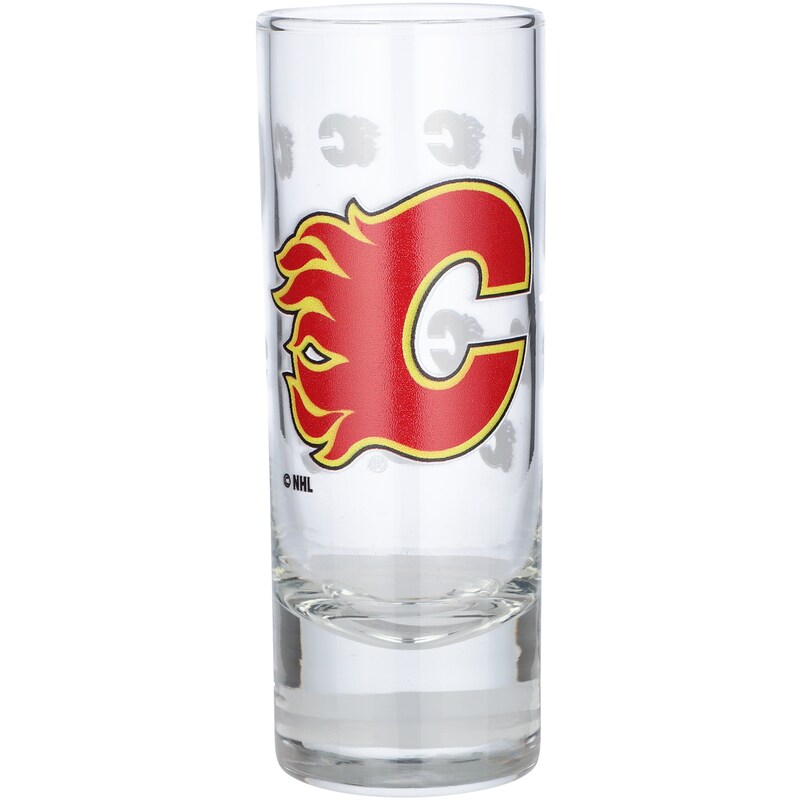Calgary Flames - Sklenička na panáky "Satin Etched" dlouhá (0,07 l)