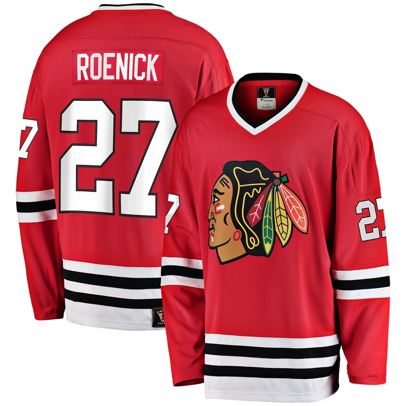 Chicago Blackhawks - Dres hokejový "Premier" - bývalý hráč, Jeremy Roenick, červený