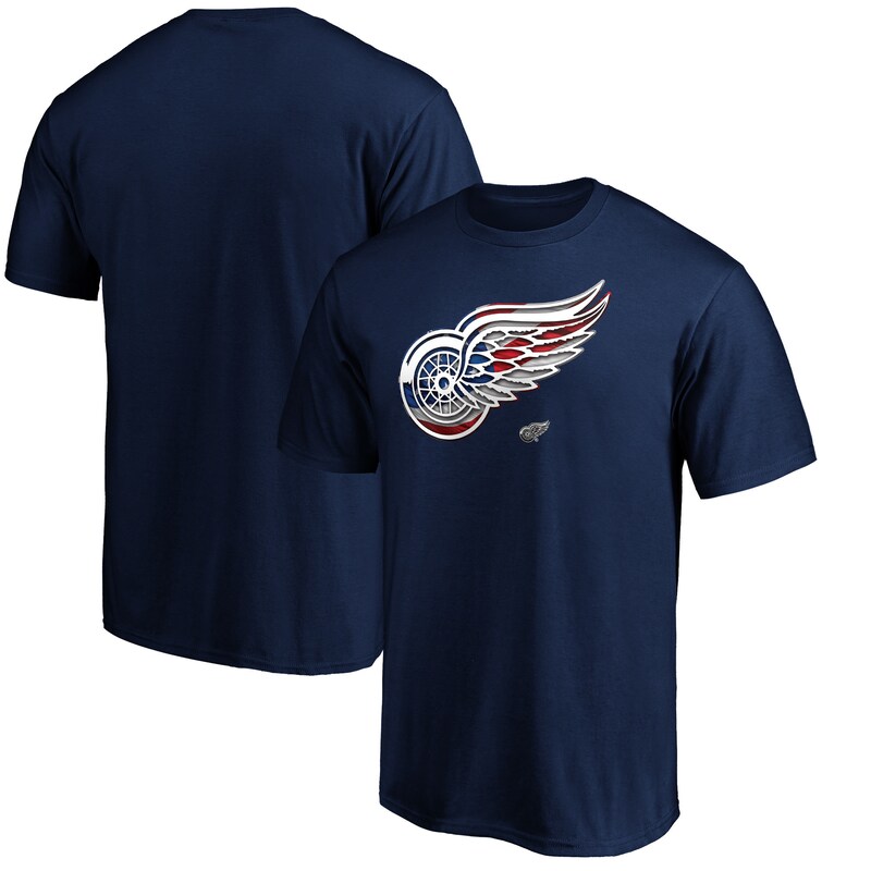 Detroit Red Wings - Tričko "Banner Wave Premium" - námořnická modř