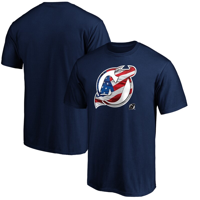 New Jersey Devils - Tričko "Banner Wave Premium" - námořnická modř