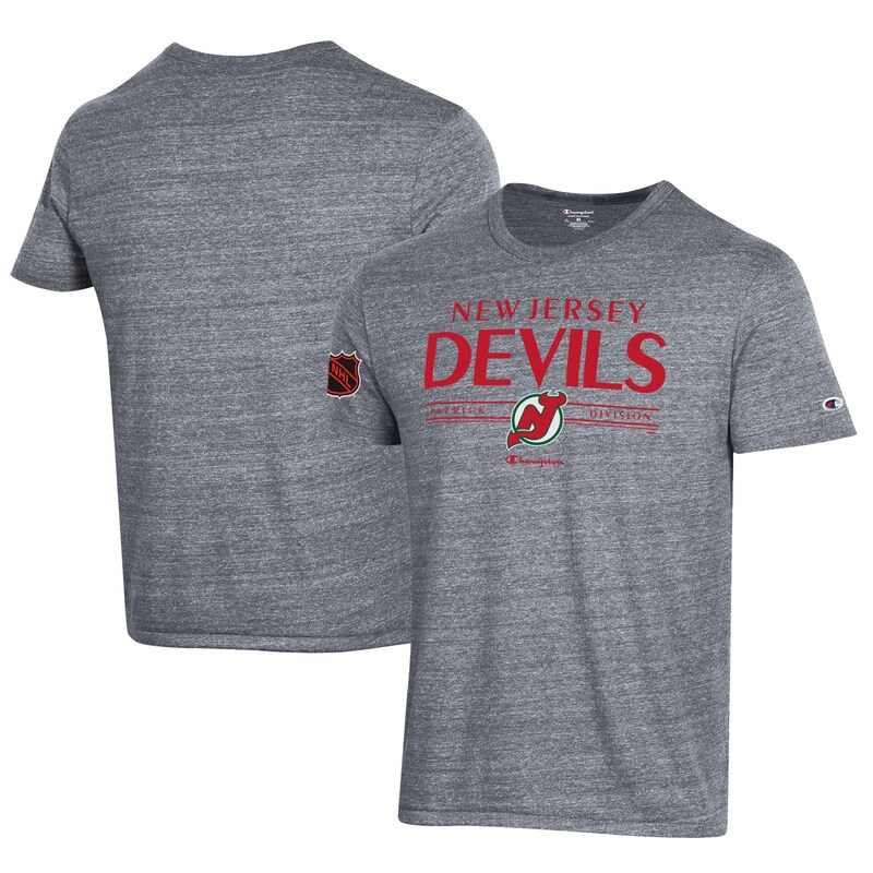 New Jersey Devils - Tričko "Champion" - tri-blend, šedé
