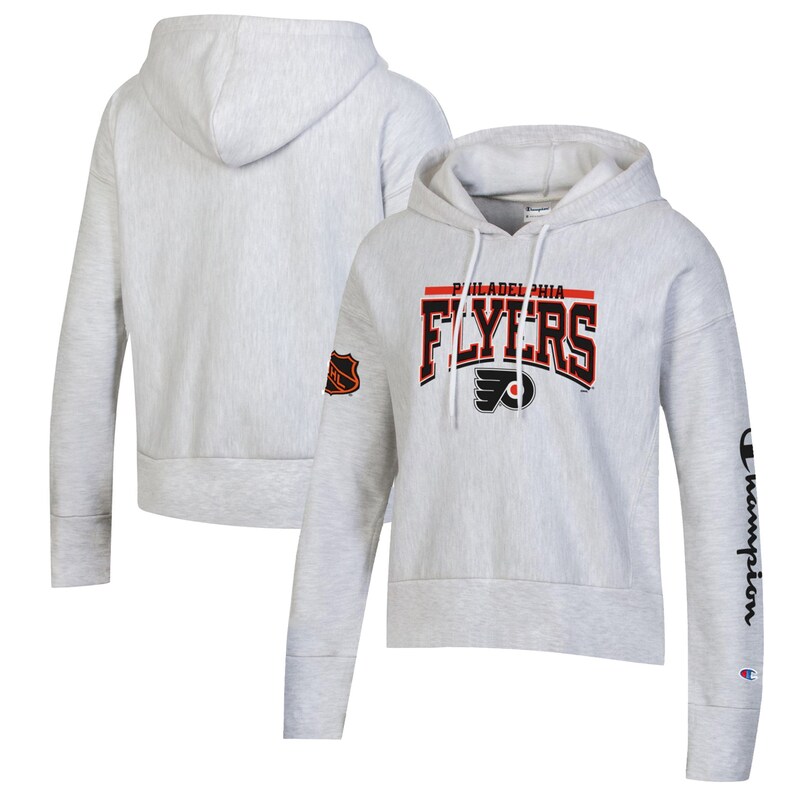 Philadelphia Flyers - Mikina s kapucí "Champion Weave" dámská - žíhaná, obrácené barvy, šedá