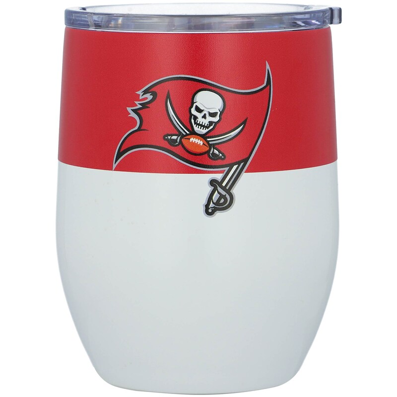 Tampa Bay Buccaneers - Pohárek "Colorblock Curved" (0,47 l) - šedý, nerezový