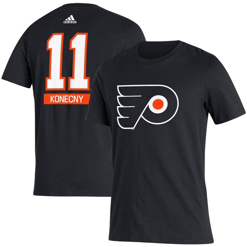 Philadelphia Flyers - Tričko "Name & Number" - Travis Konecny, černé