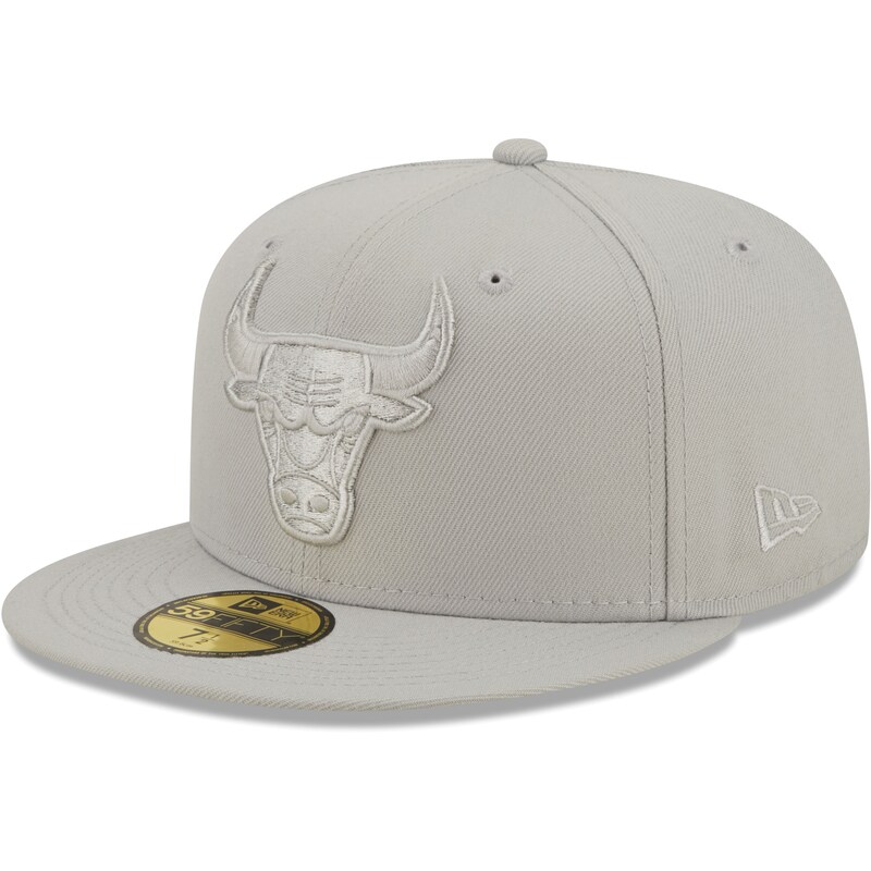 Chicago Bulls - Kšiltovka 59FIFTY pevná "Logo Color Pack" - šedá