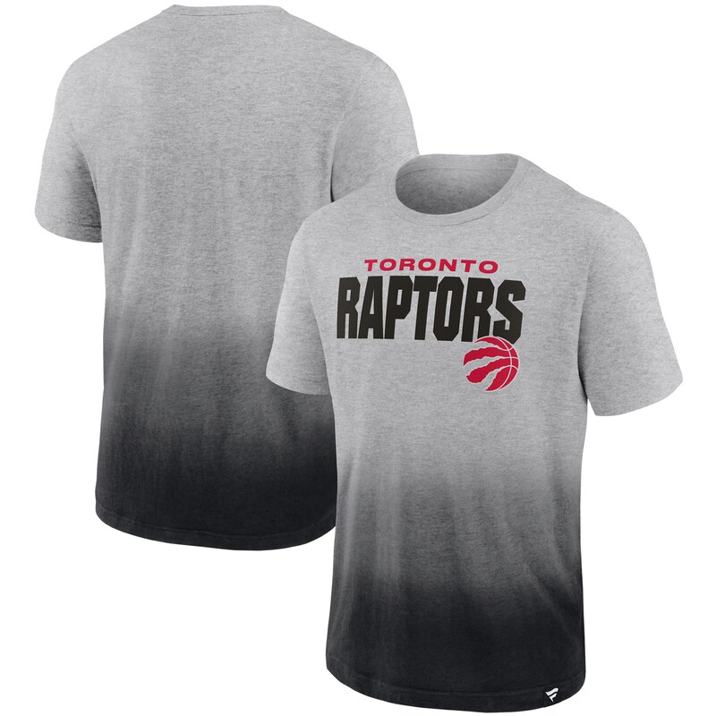Toronto Raptors - Tričko "Board Crasher Dip Dye" - žíhané, černošedé