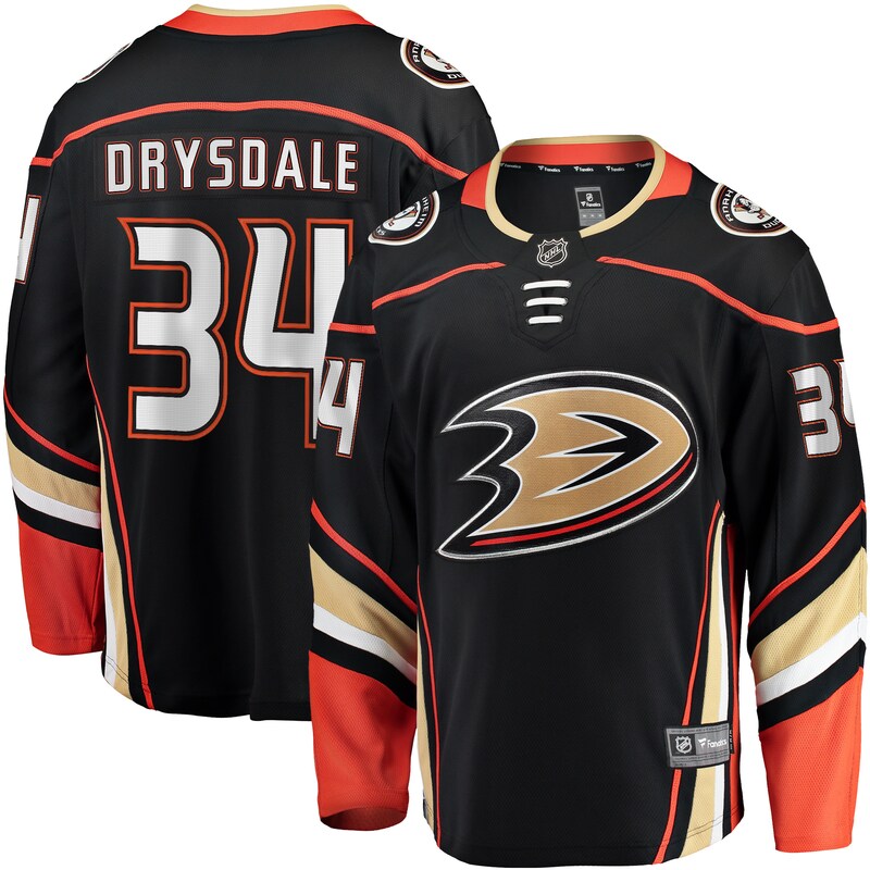 Anaheim Ducks - Dres hokejový "Breakaway" - černý, Jamie Drysdale, domácí